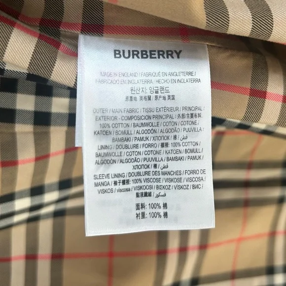 Burberry Honey Kensington Long Trench Coat